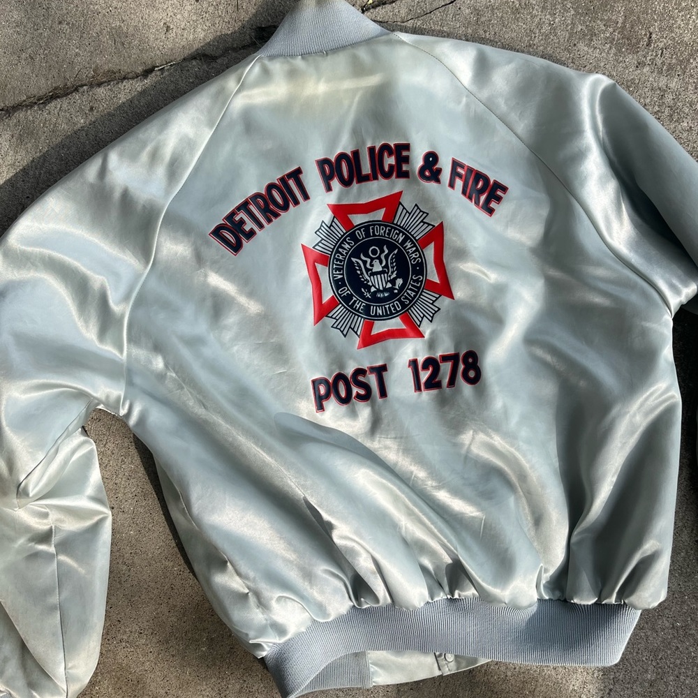 Vintage Detroit police and fire jacket